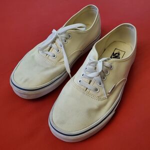 Vans Cream Canvas Men's Shoes